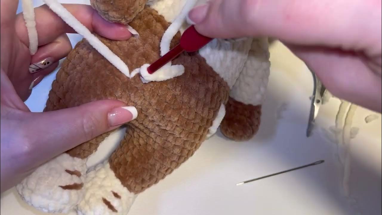 МК Мишка в капюшоне Юбочка, кармашки, шнурки - YouTube