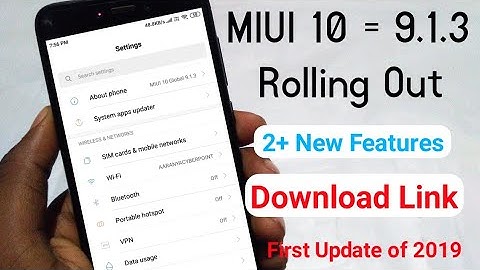 MIUI 10-9.1.3 Global Beta Update Rolling Out | Nightly Update | Download link