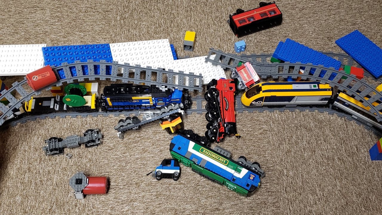 Lego Train Crashes YouTube