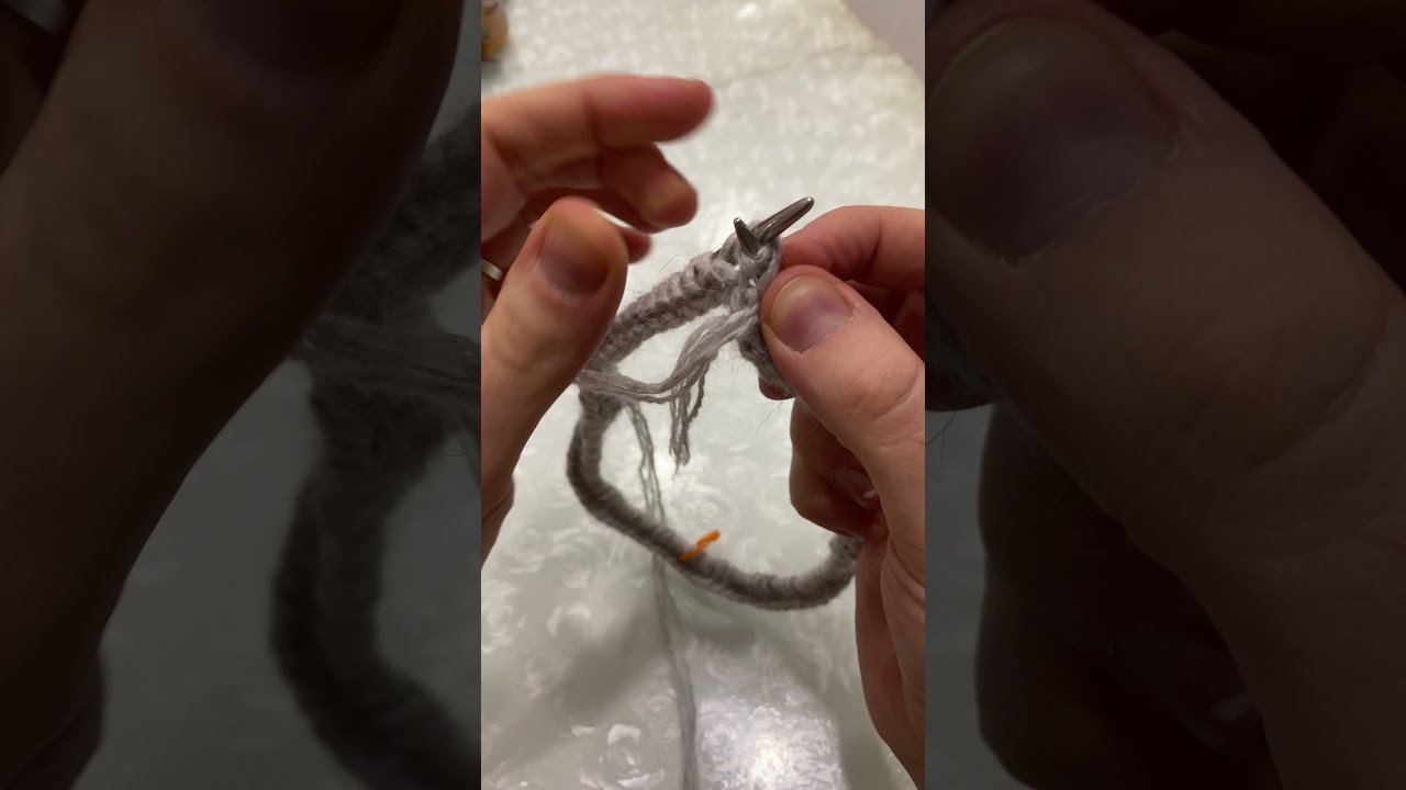 Вязание укороченных рядов при вязание капора