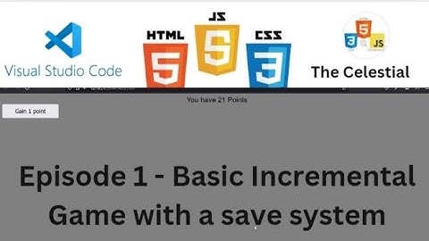 Episode 1 of creating an awesome Incremental Game