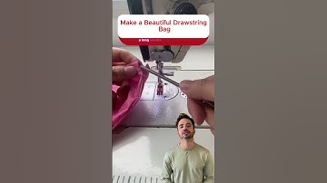 Make a Beautiful Drawstring Bag #shorts #sewingtutorial #tipsandtricks