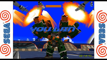 Cyber Troopers Virtual-On Oratorio Tangram - SEGA Dreamcast Gameplay Sample HD - Redream Emulator