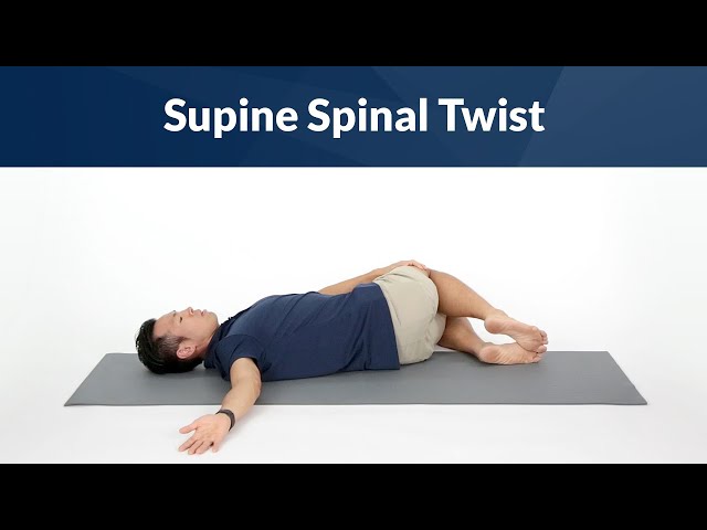 Lying Spinal Twist Stretch - Supta Matsyendrasana - YouTube