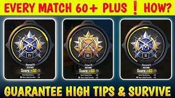 Day 10 : Every Match 60+ Plus 🔥 | High Plus & Best Survive Tips | Today Conqueror Points 🎯