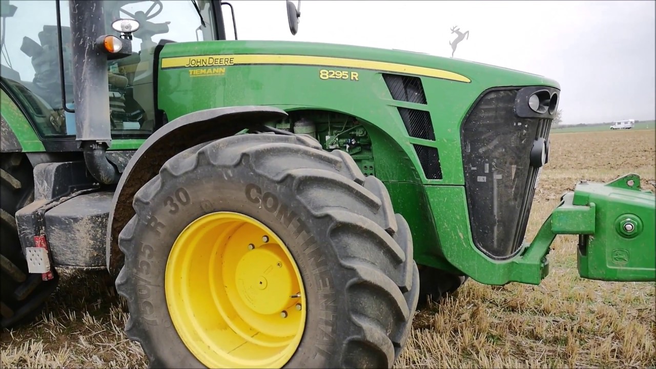 John Deere 8295R,  Grubbern 2018! [O.-Ton] keine Musik..!!!