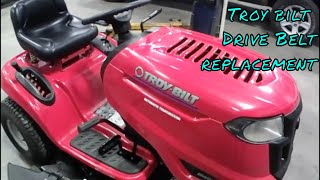 How to replace a drive belt on a troybilt bronco lawn mower