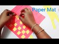 Diyhow to make paper matpaper weavingpaper craftsswapna art