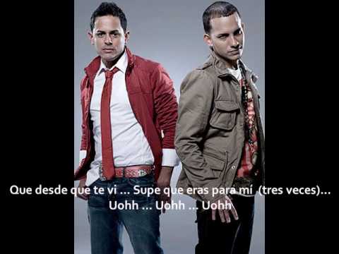 Ayer La Vi (Lyrics + Letra)  - Angel y Khriz Exclusivo 2010 !!!!