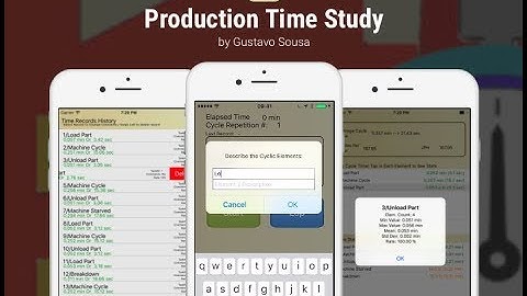 Production Time Study App