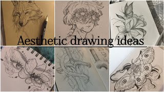 Aesthetic drawing ideas 💡✨ Pinterest inspired aesthetic drawing ideas 🎀 
