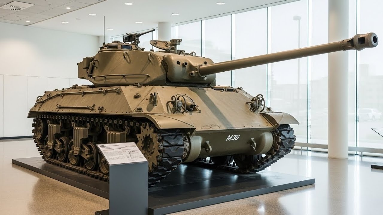 M36 Jackson: Американский истребитель танков, охотившийся на нацистских «Тигров» 🔥💥