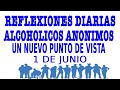 reflexiones diarias de alcoholicos anonimos | 1 de junio  | UN NUEVO PUNTO DE VISTA