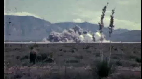 Detonation of 4800 tons of ANFO to simulate a nuclear explosion