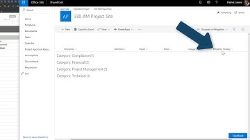 Risk Capture - SharePoint Online - Office 365