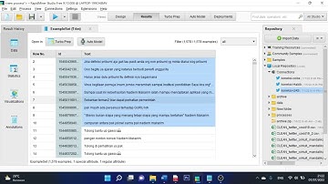 Sentimen Analisis menggunakan Rapid Miner dgn algorithma Naïve Bayes (UAS DATA MINING)