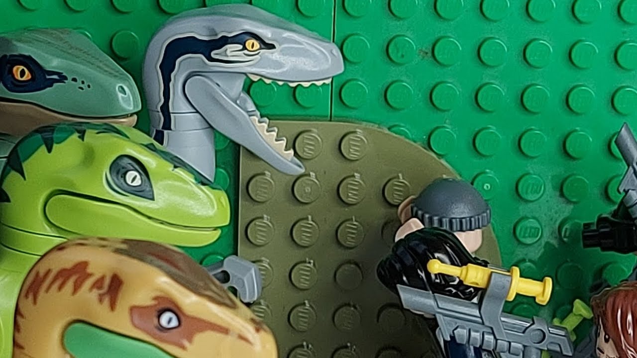 Lego Jurassic World Bajka Po Polsku film Zasadzka welociraptorów z lego jurassic world. polskie napisy