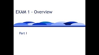 CS1B - Exam#1 Review - Part I