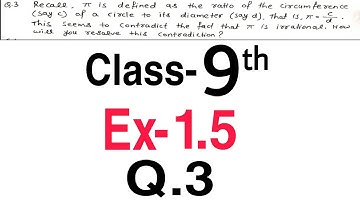 Maths Class 9th Q.3 Ex-1.5, Chapter-1 Number Systems Cbse Ncert