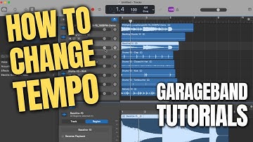 How To Adjust Tempo in Garageband (By Apple) - BPM Tutorial