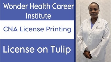 CNA License Printing on Tulip