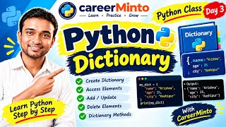Remove & Nested Dictionary in Python | .pop() .del() .clear() in 1 Video
