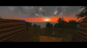 Rising World Ep 5 Log Cabin Build Continued!