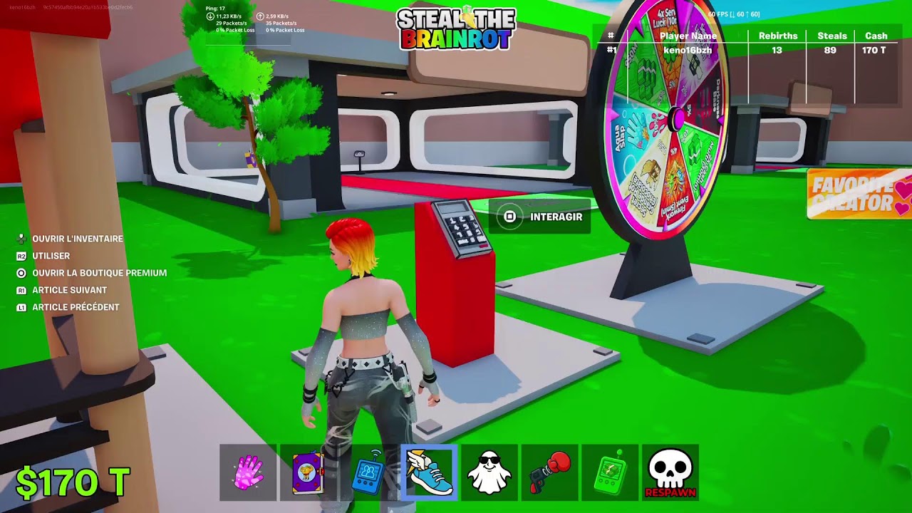 Live fornite rush Unreal a la manette