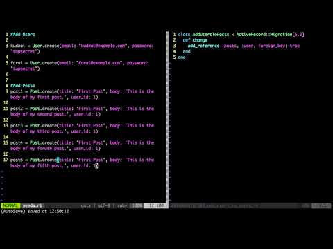 Create User Seeds