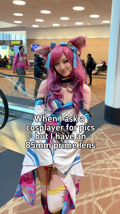 Cosplay photos with an 85mm lens #photography #cosplay #shorts