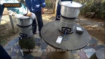 Cách sử dụng bếp đun viên nén BSR-SSM001, bếp đun sinh khối, bếp đun mini hộ gia đình 0962537439