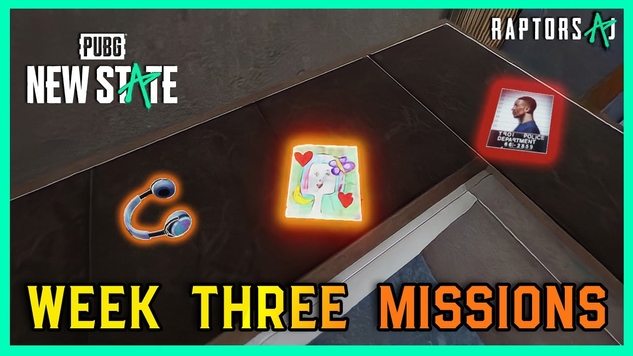 PUBG New State VOLUME 2 WEEK 3 STORY MISSIONS | All Collectibles Locations IN SINGLE MATCH | 4K