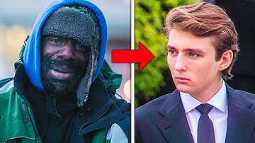 Homeless Man Asks Barron Trump, "Can You Give Me $1?" Trump