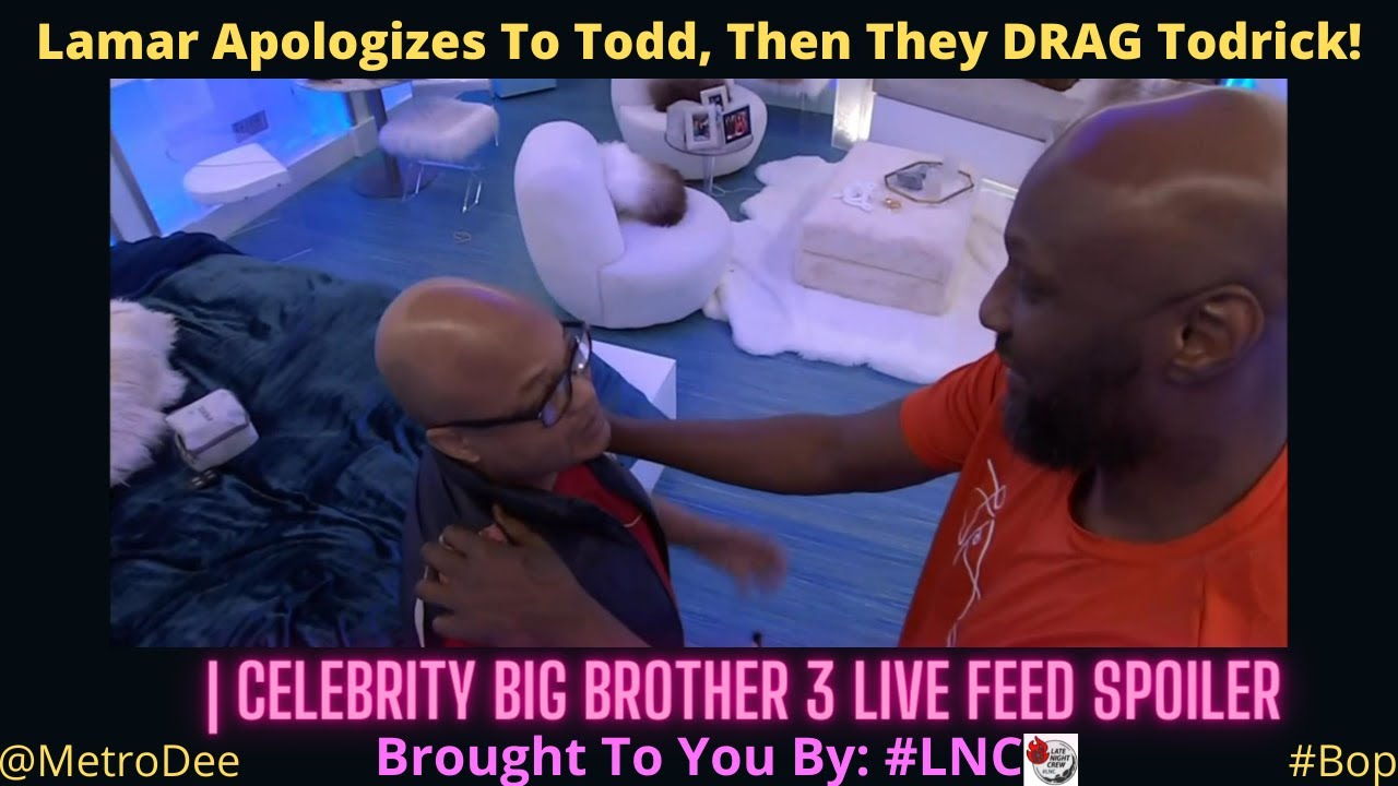Lamar Apologizes To Todd, Then They DRAG Todrick! | Celebrity Big Brother 3 LIVE FEED SPOILER