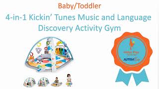 Best Motor Play Award Winner - Baby: 4 in 1 Kickin Tunes Music & Language Discovery Activity Gym