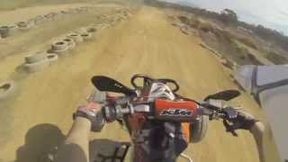 Gopro HD Hero black edition motocross footage (Side helmet mount)