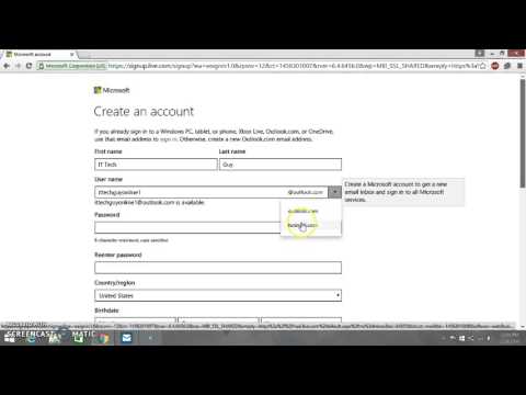 How to Create Microsoft Email Account in Hotmail.com