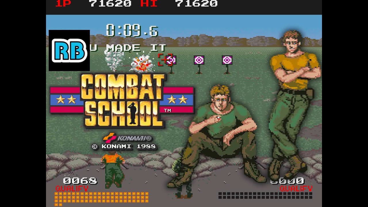 1987 [60fps] Combat School (joystick) Speedrun 6m35s ALL