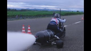 WATER ROCKET TRIKE ǀ Previous tests at 145 km/h, 219 km/h and 245 km/h