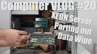 Computer Vlog20: Data wipe and Parting out Fujtsu Siemens Primergy Econel 200