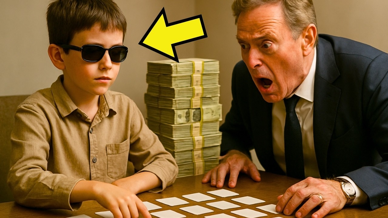 MULTIMILLONARIO RETA A NIÑO CIEGO EN JUEGO DE MEMORIA POR 5 MILLONES… Y QUEDA EN SHOCK