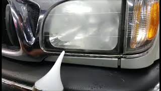 Acetone vapor headlight restoration