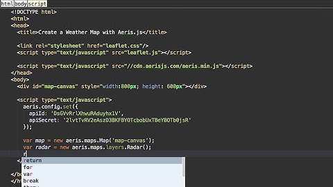 How To Create A Weather Map With AerisJS
