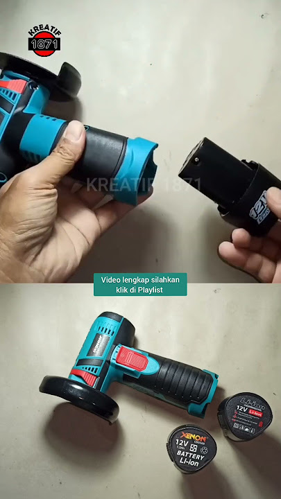 Cara pasang mata gerinda mini cordlesss 3 inchi