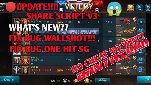 UPDATE!!!! SHARE SCRIPT CRISIS ACTION V3 | FIX BUG ONE HIT SG | NOROOT