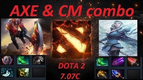 DOTA 2 - AXE & CRYSTAL MAIDEN oflane combo = easy kills and no farm for enemy carry 7.07c