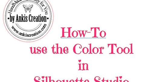 How-To use the Color Tool in Silhouette Studio