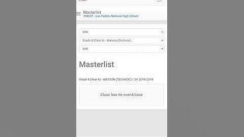 BMI Updating on Learners Information System LIS