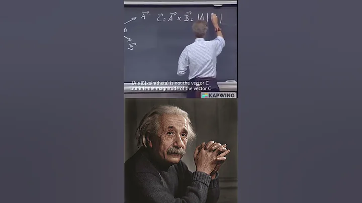 Walter Lewin explains the properties of vector cross product