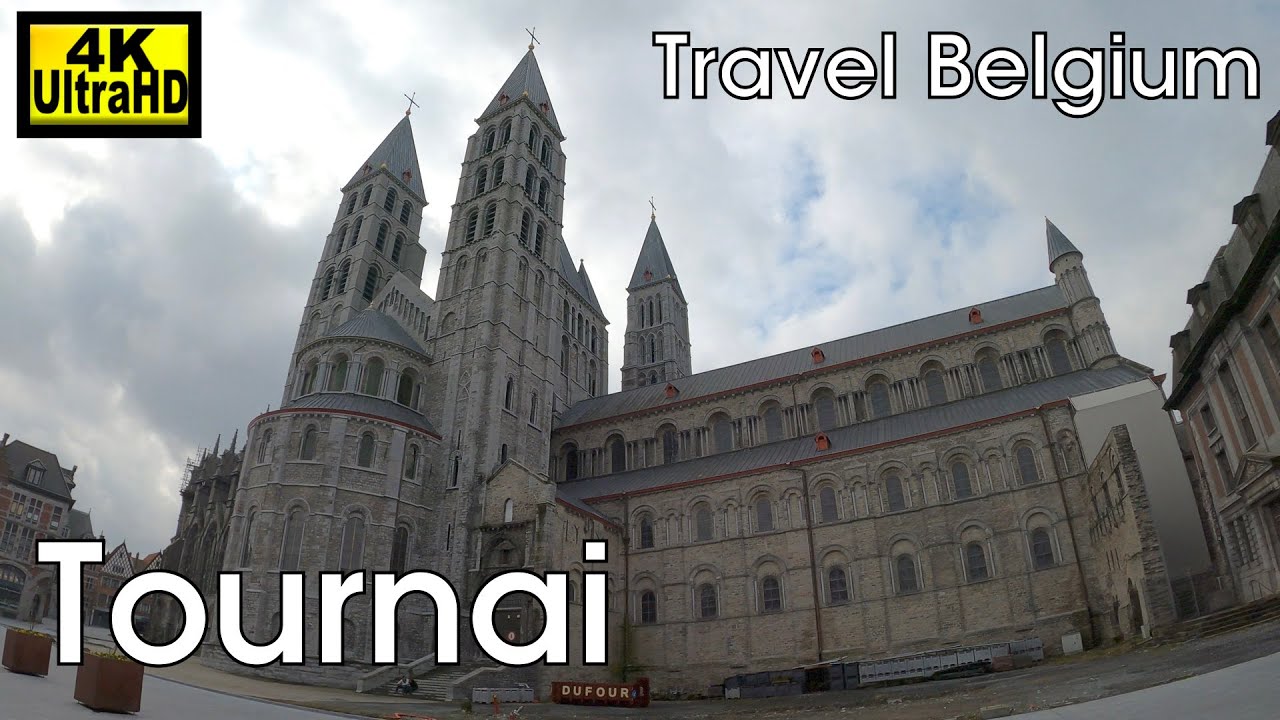Visit Tournai - Short City Walk (Belgium, 4K)